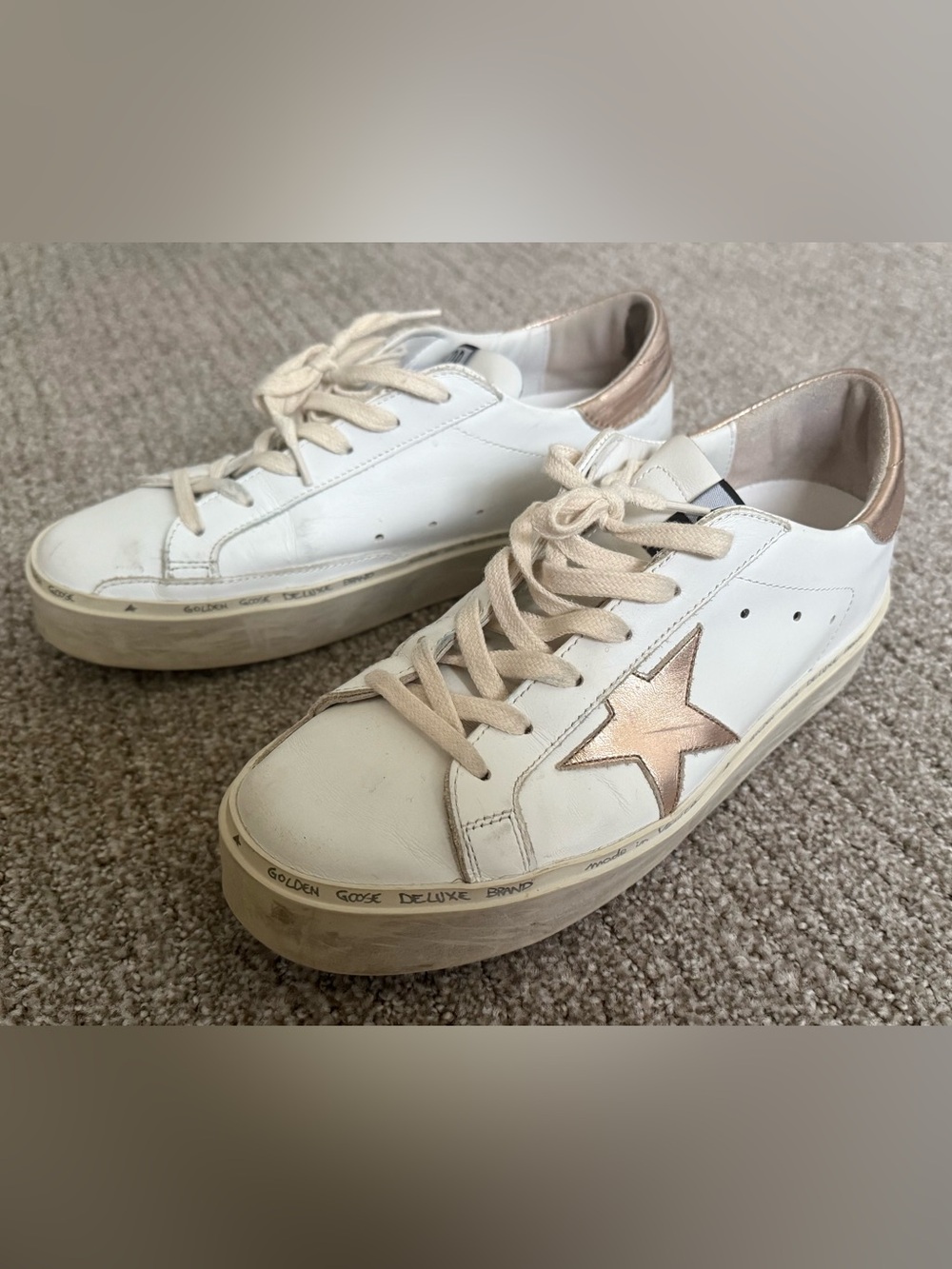 Golden Goose Hi Star Low Top Platform Sneaker - Picture 3 of 9